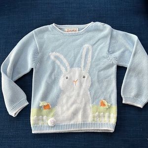 Adorable Zubels Easter Bunny sweater EUC